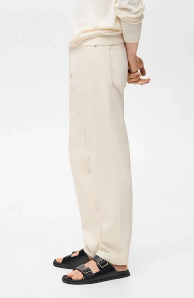 Mango Bob Regular Fit Jeans In White