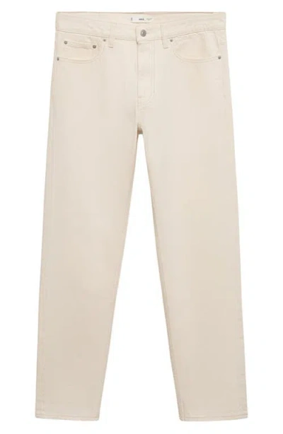 Mango Bob Regular Fit Jeans In White