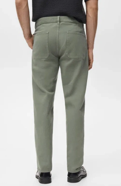 Mango Regular Fit Jeans In Green