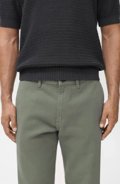 Mango Regular Fit Jeans In Green