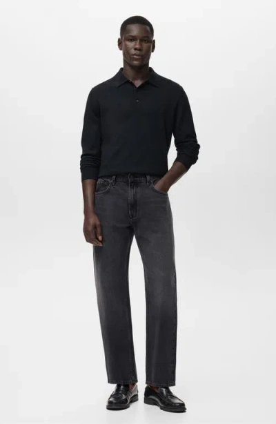 Mango Regular Fit Jeans In Gray