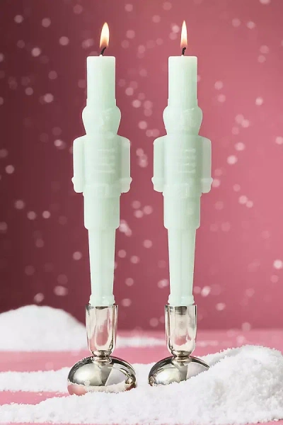 Anthropologie Nutcracker Taper Candles, Set Of 2 In White