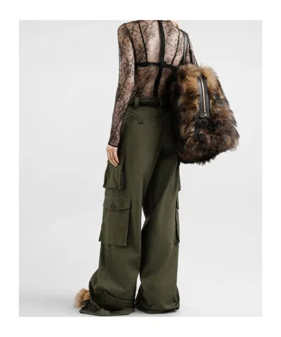 Dolce & Gabbana Lace Body In Animal Print