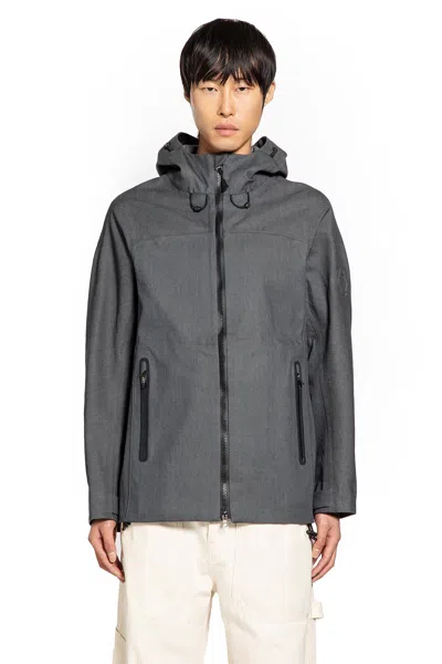 Trc Denim Windbreaker In Gray