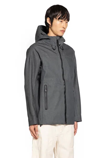 Trc Denim Windbreaker In Gray