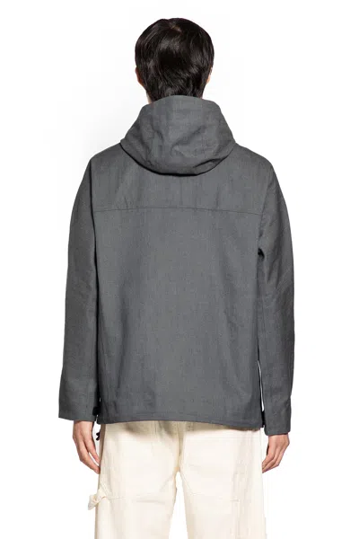 Trc Denim Windbreaker In Gray