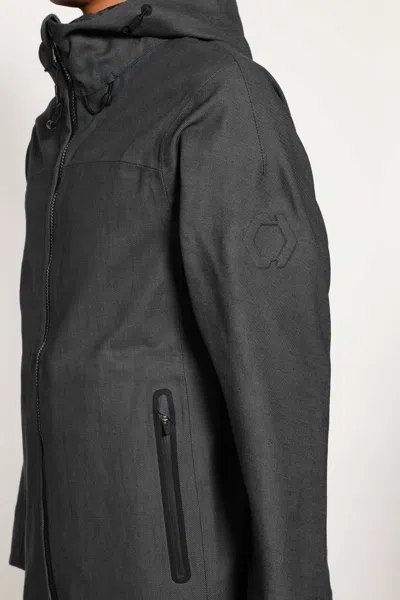 Trc Denim Windbreaker In Gray