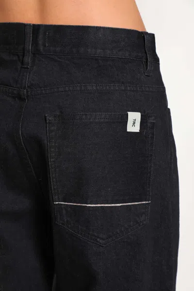 Trc Wide Leg 5 Pocket Jeans In Black