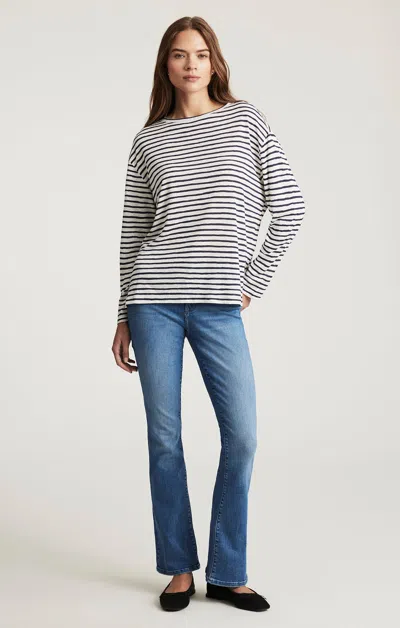 Mavi Molly Bootcut In Mid Brushed Flex Blue In Blue