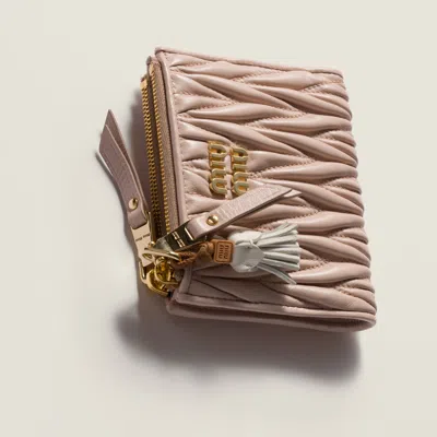 Miu Miu Leather Micro Trick In Gray