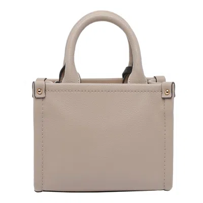Liu •jo Structured Handbag Gold-tone Hardware In Neutral