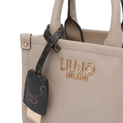Liu •jo Structured Handbag Gold-tone Hardware In Neutral