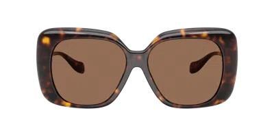 Versace Medusa Square-frame Sunglasses In Brown