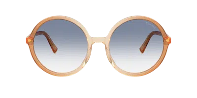 Miu Miu 0mu B02s Miu Regard 26g80o Brown Gradient Brandy Sunglasses In Brown
