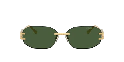 Versace Woman Sunglass Ve2274 In Green