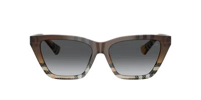 Burberry Woman Sunglass Be4468 In Brown