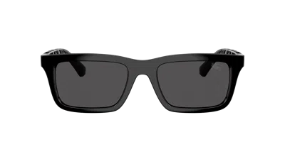 Burberry Injected Be4475u Rectangular Sunglasses In Gray