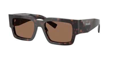 Prada Rectangle-frame Sunglasses In Gray