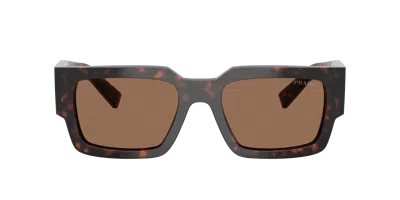 Prada Rectangle-frame Sunglasses In Gray