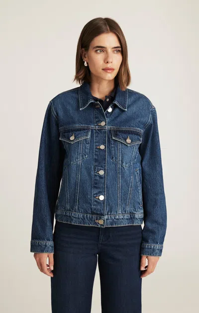 Mavi Ruby Denim Jacket In Dark Blue Icon In Blue