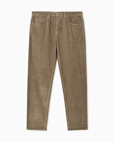 Armani Exchange Straight Fit Jeans In Comfort Denim In Brown
