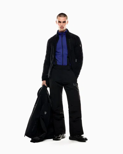 Ea7 Technical Ski Trousers With Stratum7 Padding In Black