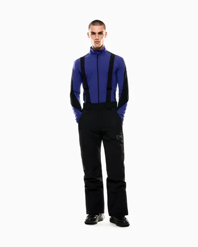 Ea7 Technical Ski Trousers With Stratum7 Padding In Black