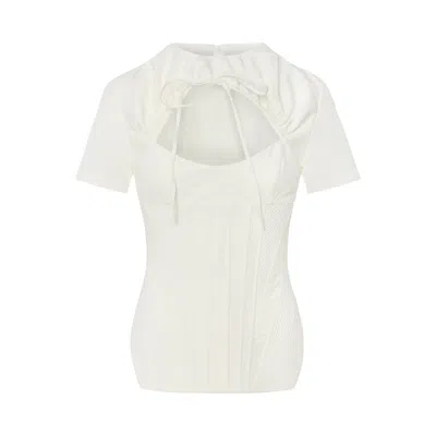 Pcfg Tailored Corset Tee Top In White