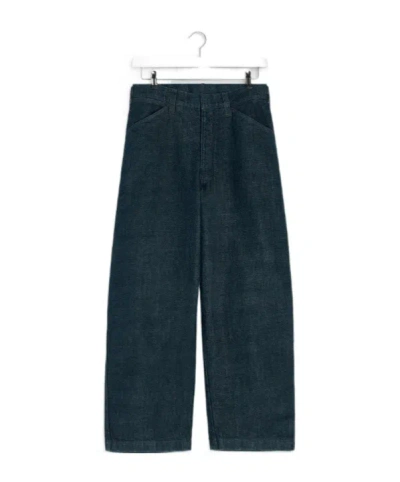 Lemaire Adjustable-strap Jeans In Green