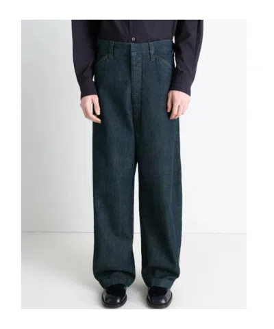 Lemaire Adjustable-strap Jeans In Green