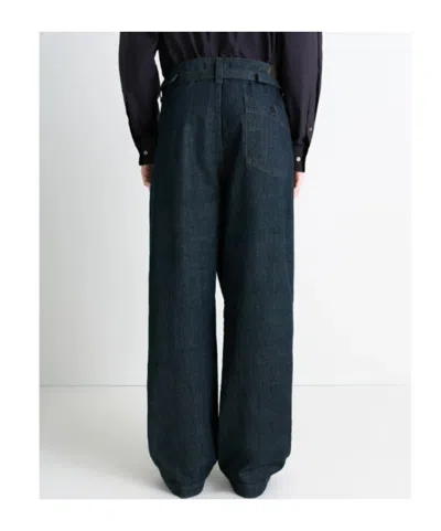 Lemaire Adjustable-strap Jeans In Green