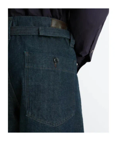 Lemaire Adjustable-strap Jeans In Green