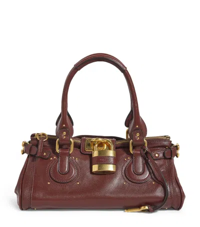 Chloé Chloe Women Chocolate Leather Paddington Shoulder Bag In Brown