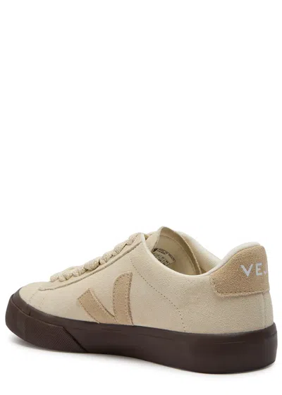 Veja Womens Campo Bold Suede Sneakers In White