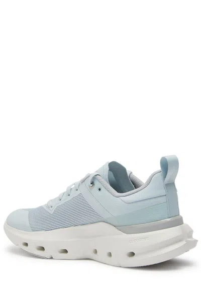 On Cloudpulse Next Panelled Mesh-knit Sneakers In Blue