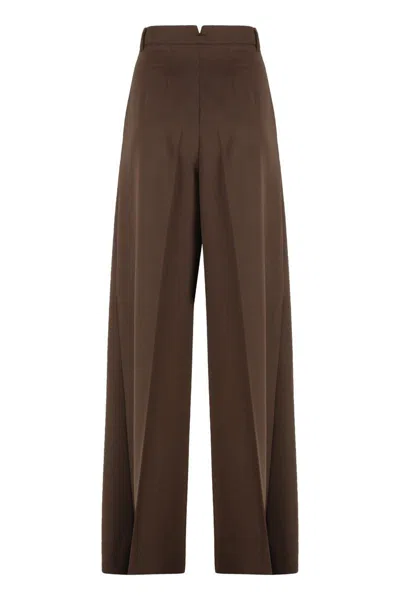 Weekend Max Mara Pantalone Garenna Marrone Scuro In Brown