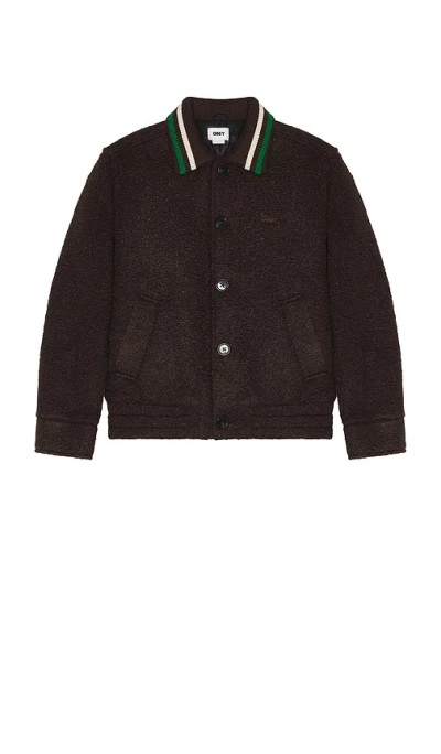 Obey Arden Blouson Jacket Java Brown In Brown