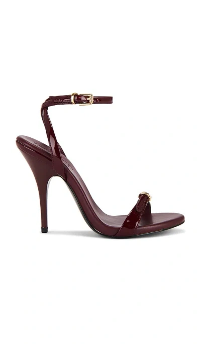 Steve Madden Women's Foxx Two-piece Stiletto Dress Sandals In Burgundy