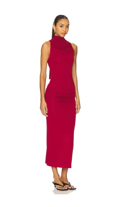 Geel Hugo Dress In Red