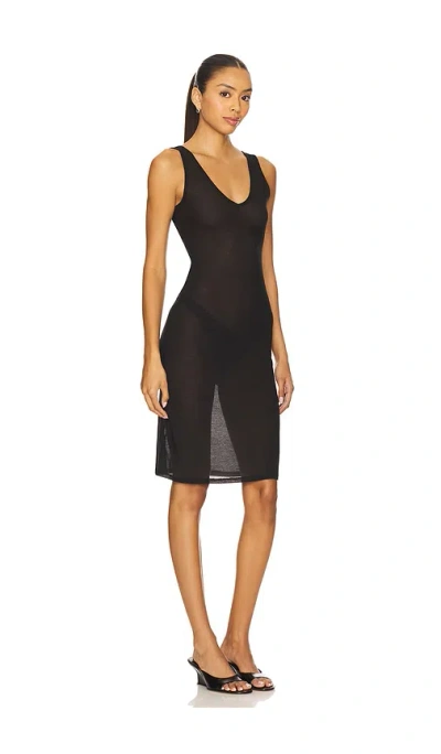 Geel Noah Slip Dress In Black
