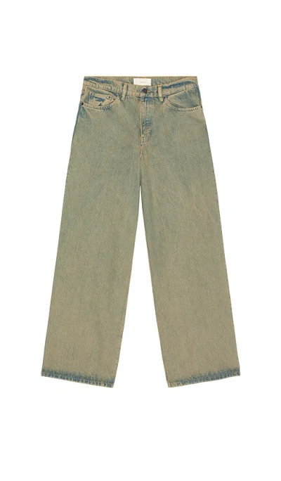 Jeanerica Denim Wide-leg Jeans In Green