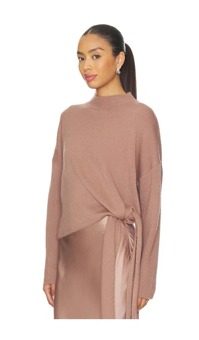 The Sei Sweater With Side Tie In Pink