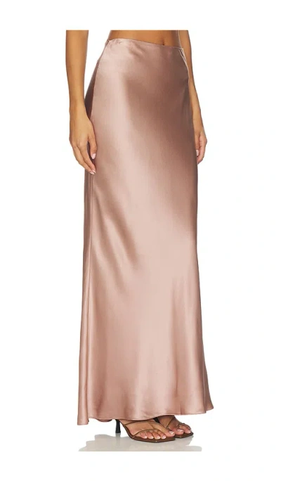 The Sei Silk Satin Maxi Skirt In Pink
