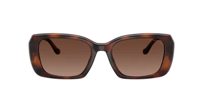 Coach Maxi Sculpted C Oversized Rectangle Sunglasses In Brown