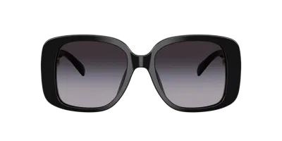 Tory Burch Pierced Oversized Square Sunglasses In Black