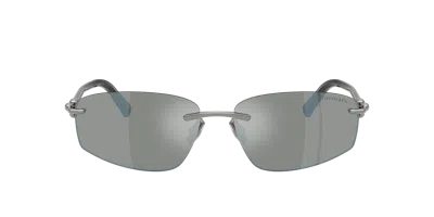 Tiffany & Co . 59mm Irregular Rectangular Sunglasses In Gray