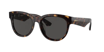 Burberry 54mm Round Sunglasses In Dark Grey Polarized