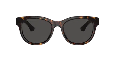 Burberry 54mm Round Sunglasses In Dark Grey Polarized