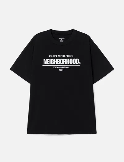 Neighborhood Nh T-shirt Short Sleeve 1 In Black