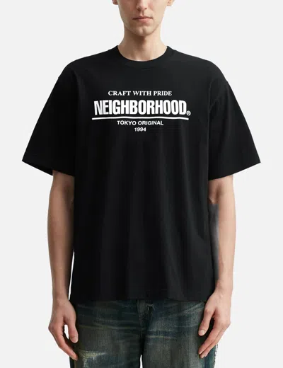 Neighborhood Nh T-shirt Short Sleeve 1 In Black